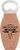 Light Brown Laserable Leatherette Bottle Opener with Magnet — supplier item before personalization