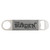 1 1/2" x 7" Gray Laserable Leatherette Bottle Opener — supplier item before personalization