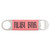 1 1/2" x 7" Pink Laserable Leatherette Bottle Opener — supplier item before personalization