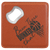 4" x 4" Square Basketball Laserable Leatherette Bottle Opener Coaster — supplier item before personalization