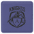 4" x 4" Square Purple Laserable Leatherette Coaster — supplier item before personalization