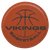 4" Round Basketball Laserable Leatherette Coaster — supplier item before personalization