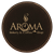 4" Round Black/Gold Laserable Leatherette Coaster — supplier item before personalization