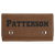 Dark Brown Laserable Leatherette Card & Dice Set — supplier item before personalization