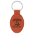 3" x 1 3/4" Basketball Laserable Leatherette Oval Keychain — supplier item before personalization