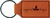 2 3/4" x 1 1/4" Rawhide Laserable Leatherette Rectangle Keychain — supplier item before personalization