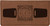 6 3/4" x 3 1/2" Dark Brown Laserable Leatherette Checkbook Cover — supplier item before personalization