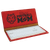 6 3/4" x 3 1/2" Red Laserable Leatherette Checkbook Cover — supplier item before personalization