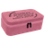 7 1/2" X 4 1/2" Pink Laserable Leatherette Jewelry Box — supplier item before personalization