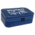 7 1/2" X 4 1/2" Blue/Silver Laserable Leatherette Jewelry Box — supplier item before personalization