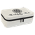 7 1/2" X 4 1/2" White Laserable Leatherette Jewelry Box — supplier item before personalization
