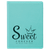 4 1/4" x 5 1/2" Teal Laserable Leatherette Passport Holder — supplier item before personalization