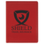 4 1/4" x 5 1/2" Red Laserable Leatherette Passport Holder — supplier item before personalization
