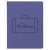 4 1/4" x 5 1/2" Purple Laserable Leatherette Passport Holder — supplier item before personalization