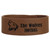 9 1/2" x 1" Dark Brown Laserable Leatherette Cuff Bracelet — supplier item before personalization