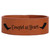 9 1/2" x 1" Rawhide Laserable Leatherette Cuff Bracelet — supplier item before personalization
