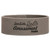 9 1/2" x 1" Gray Laserable Leatherette Cuff Bracelet — supplier item before personalization