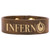 8 1/2" x 3/4" Rustic/Gold Laserable Leatherette Youth Cuff Bracelet — supplier item before personalization