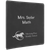 10 1/2" x 11 1/2" Black/Silver Laserable Leatherette 3 Ring Binder with 1" Slant D Rings — supplier item before personalization