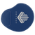 9" x 10 1/4" Blue/Silver Laserable Leatherette Mouse Pad — supplier item before personalization