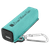 Teal Laserable Leatherette 2200 mAh Power Bank with USB-C Cord — supplier item before personalization