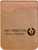 Light Brown Laserable Leatherette Phone Wallet — supplier item before personalization