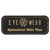 3 1/4" x 1 1/4" Black/Gold Laserable Leatherette Badge Blank with Magnet — supplier item before personalization