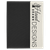 9 1/2" x 12" White Laserable Leatherette / Black Canvas Portfolio with Note Pad — supplier item before personalization