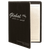 9 1/2" x 12" Black/Silver Laserable Leatherette Portfolio with Notepad — supplier item before personalization