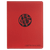 9 1/2" x 12" Red Laserable Leatherette Portfolio with Notepad — supplier item before personalization