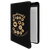 9 1/2" x 12" Black/Gold with Zipper Laserable Leatherette Portfolio with Notepad — supplier item before personalization
