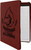 9 1/2" x 12" Rose with Zipper Laserable Leatherette Portfolio with Notepad — supplier item before personalization