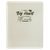 9 1/2" x 12" White with Zipper Laserable Leatherette Portfolio with Notepad — supplier item before personalization