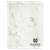 9 1/2" x 12" White Marble with Zipper Leatherette Portfolio with Notepad — supplier item before personalization