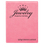 7" x 9" Pink Laserable Leatherette Small Portfolio with Notepad — supplier item before personalization