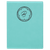 7" x 9" Teal Laserable Leatherette Small Portfolio with Notepad — supplier item before personalization