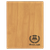 7" x 9" Bamboo Laserable Leatherette Small Portfolio with Notepad — supplier item before personalization