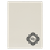 7" x 9" White Laserable Leatherette Small Portfolio with Notepad — supplier item before personalization