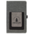 5 1/4" x 8 1/4" Gray w/Gray Laserable Leatherette Journal with Cell/Card Slot — supplier item before personalization