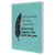 7" x 9 3/4" Teal Laserable Leatherette Journal with Lined Notepad — supplier item before personalization