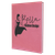 7" x 9 3/4" Pink Laserable Leatherette Sketch Book with Unlined Notepad — supplier item before personalization