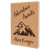 7" x 9 3/4" Cork Laserable Leatherette Sketch Book with Unlined Notepad — supplier item before personalization
