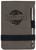 3 1/4" x 4 3/4" Gray Laserable Leatherette Mini Notepad with Pen — supplier item before personalization