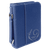 6 3/4" x 9 1/4" Blue/Silver Leatherette Book/Bible Cover with Handle & Zipper — supplier item before personalization