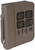 7 1/2" x 10 3/4" Gray Leatherette Book/Bible Cover with Handle & Zipper — supplier item before personalization