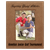 4" x 6" Dark Brown Laserable Leatherette Photo Frame — supplier item before personalization