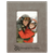 4" x 6" Gray Laserable Leatherette Photo Frame — supplier item before personalization