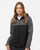 DRI DUCK - Women's Vista Soft Shell Puffer Jacket - 9415 Black Heather/ Black