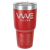 Polar Camel 30 oz. Red Ringneck Tumbler with Standard Lid — supplier item before personalization