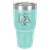 Polar Camel 30 oz. Teal Ringneck Tumbler with Standard Lid — supplier item before personalization